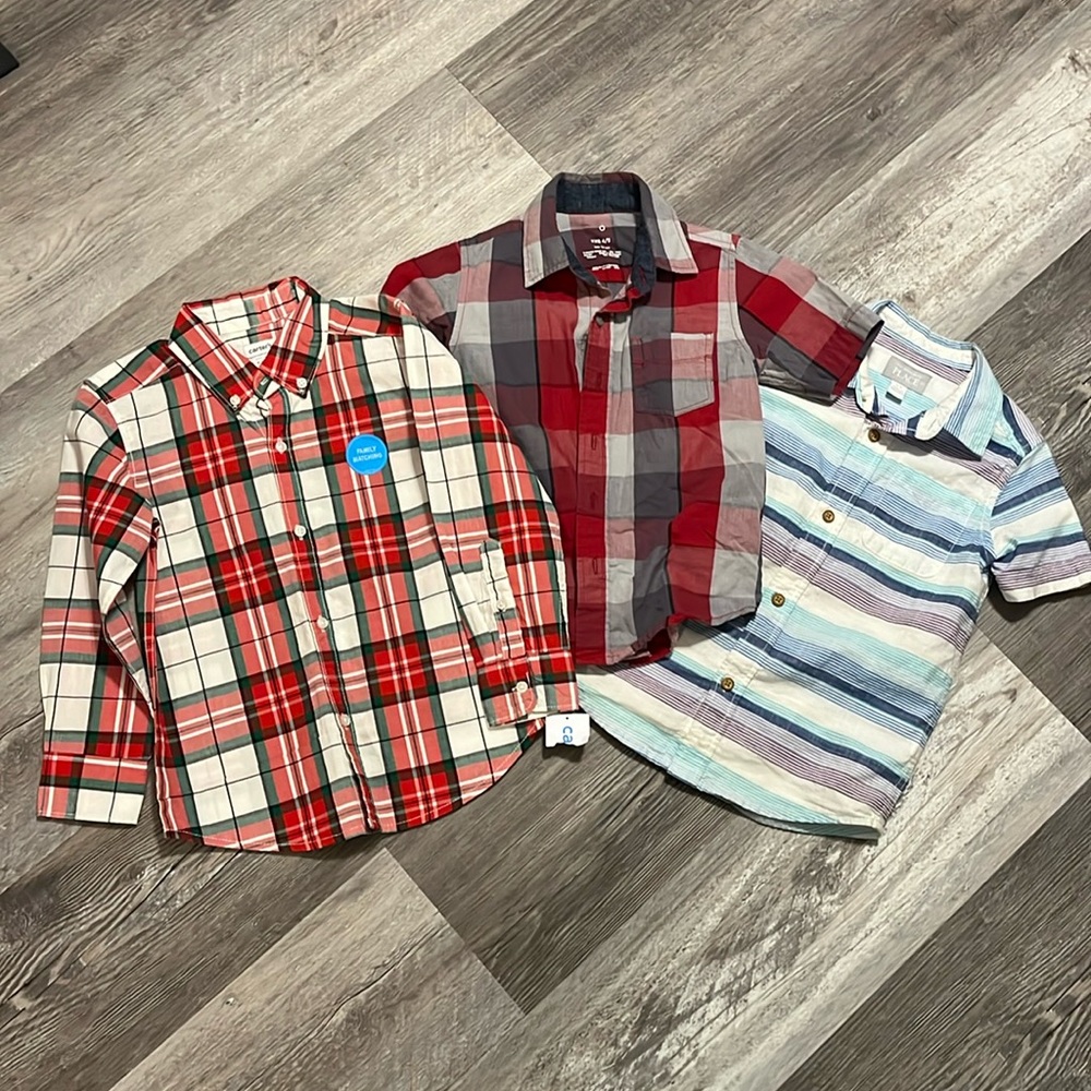 Three 5t collared Shirts
